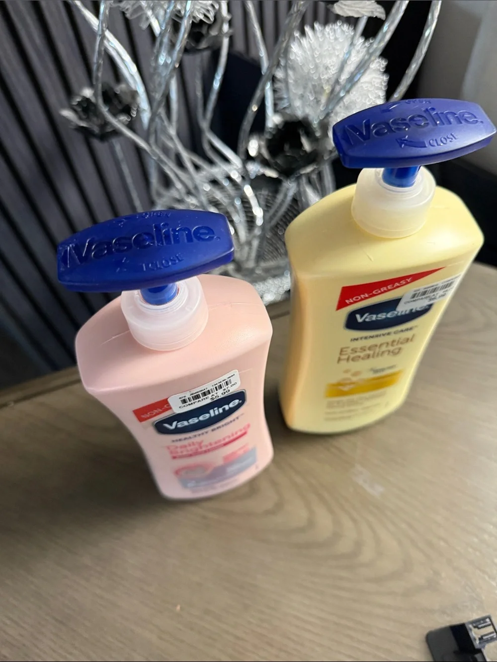 Vaseline Daily Brightening & Essential Healing Lotion Duo - Pink & Yellow